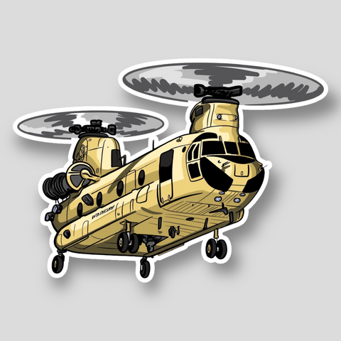 CH-47 Spinny Girl Sticker